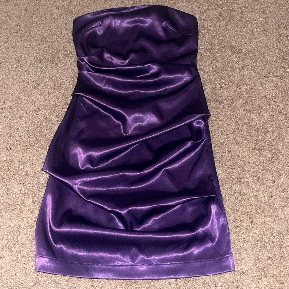purple mini dress